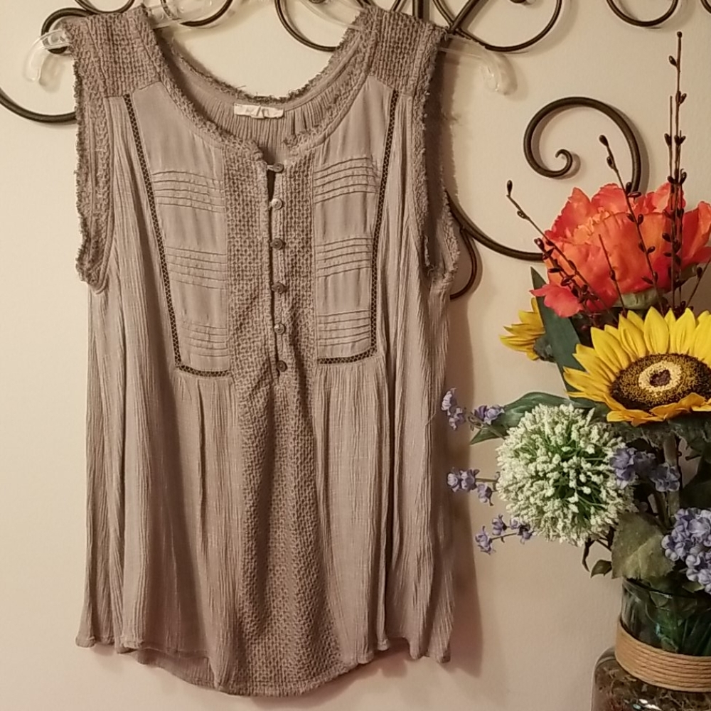Boho Grey Tank Top